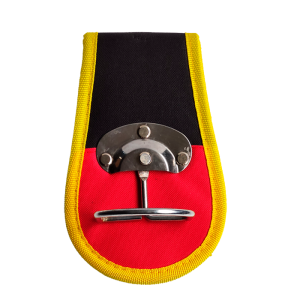 Hammer Tool Holder with Steel Loop – Durable Belt Hook Pouch for Construction and Carpentry Use